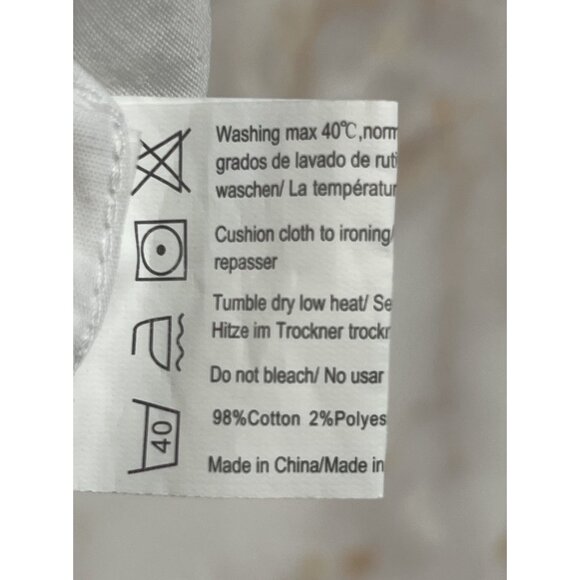 Western White Shirt W/Black Embroidery Coofandy Mens XL Cowboy Rodeo Country - Picture 5 of 6